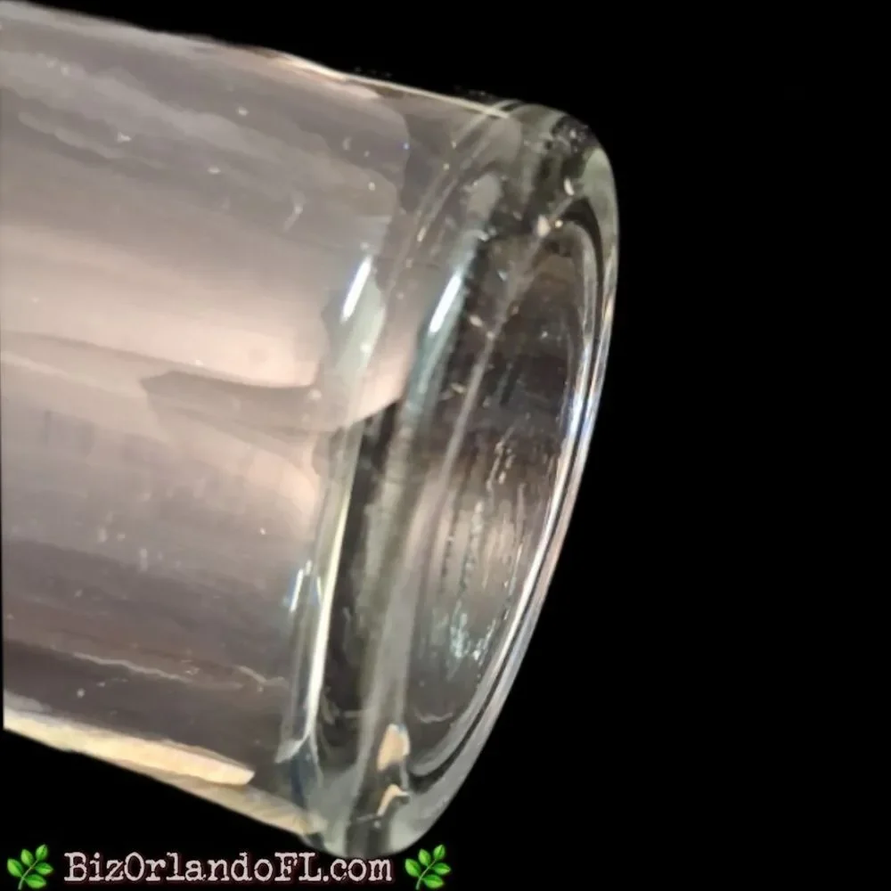 VINTAGE: Clear Tall Glass Cylinder Bottle Terrarium With Cork Stopper